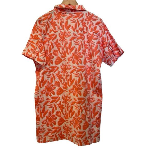 Michelle McDowell Dani Dress spring it on coral Pink Womens S Small floral - Picture 6 of 6